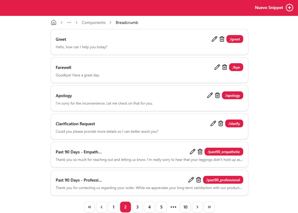 Snippet Assistant Screenshot